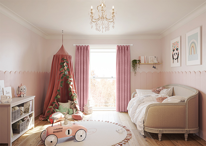 Quay Stripes, Dusky Pink - Made to Measure Curtains - Image 7